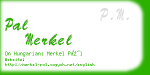pal merkel business card